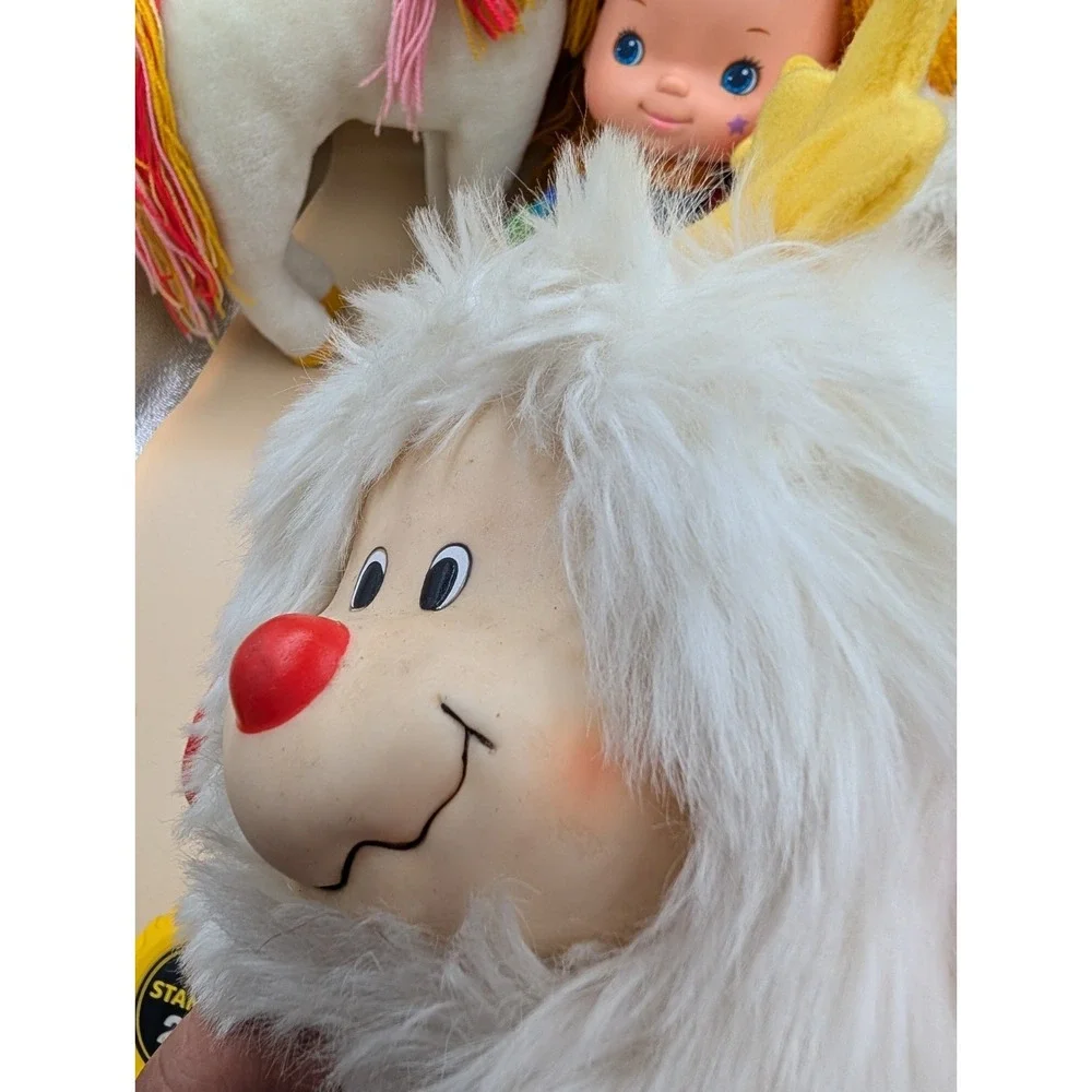 Vintage 1980's Rainbow Brite Plush Lot Starlite Twink Mattel READ Stuffed